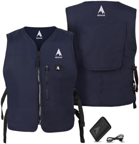 Alphacool 5V Touch Button Circulatory Cooling Vest – Rechargeable Battery Ice Pack Vest for Industrial Workers, Bikers, etc - Image 6